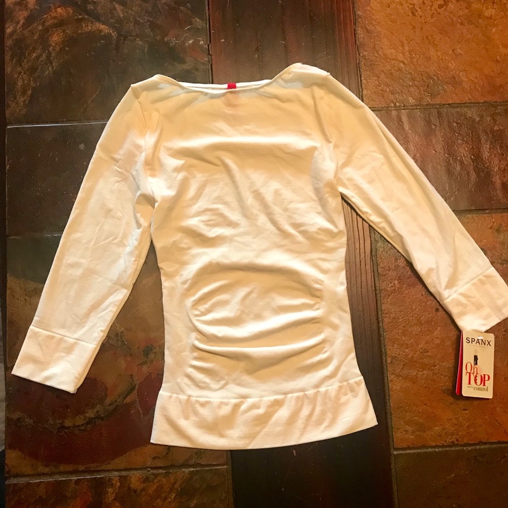 Spanx 3/4 sleeve boatneck top